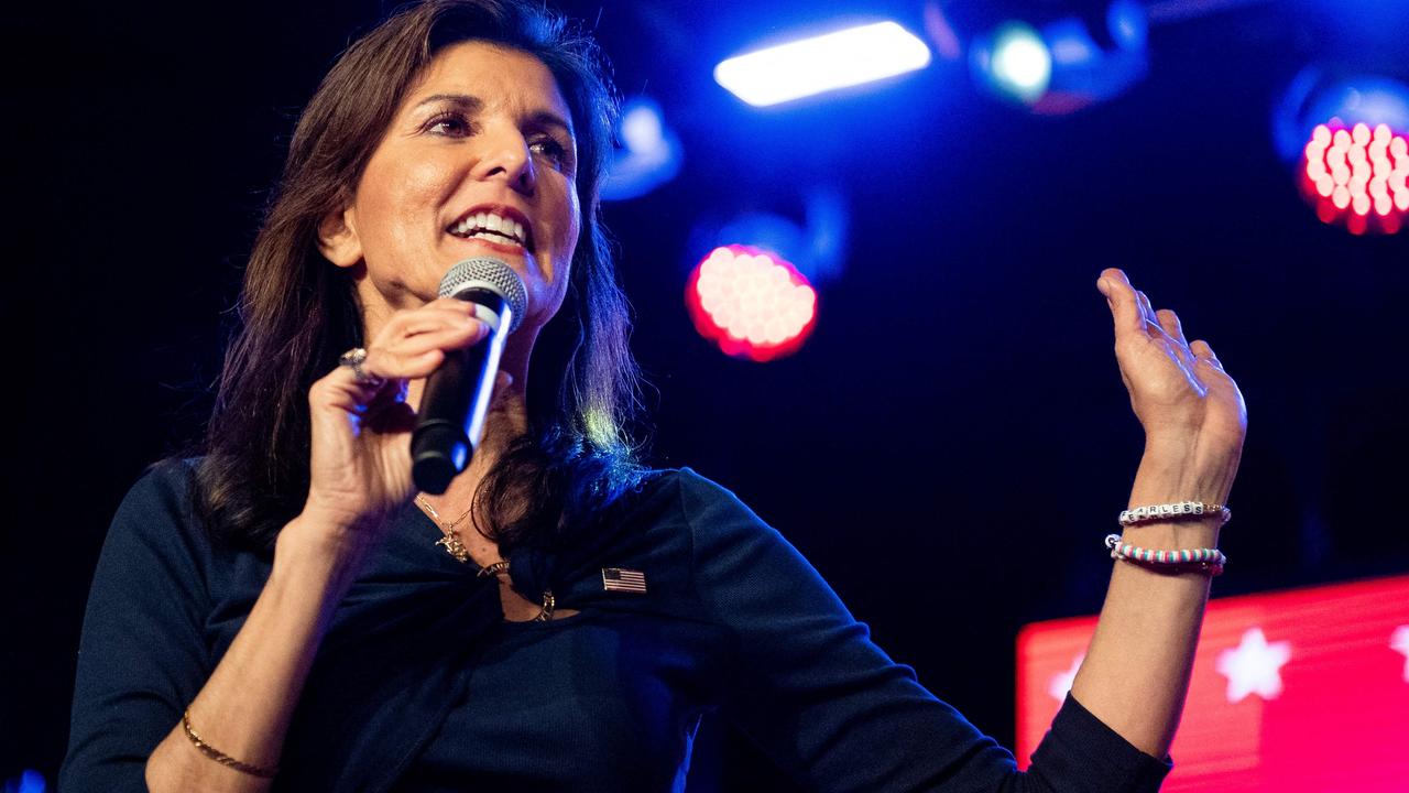 Republican presidential candidate, former U.N. Ambassador Nikki Haley speaks at a campaign rally on March 4, 2024 in Fort Worth, Texas. Picture: Emil Lippe/Getty Images via AFP