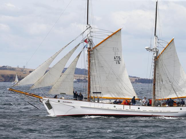 Australian Wooden Boat Festival - Parade of Sail pictured from the Young Endeavor PICTURE: MATT THOMPSON