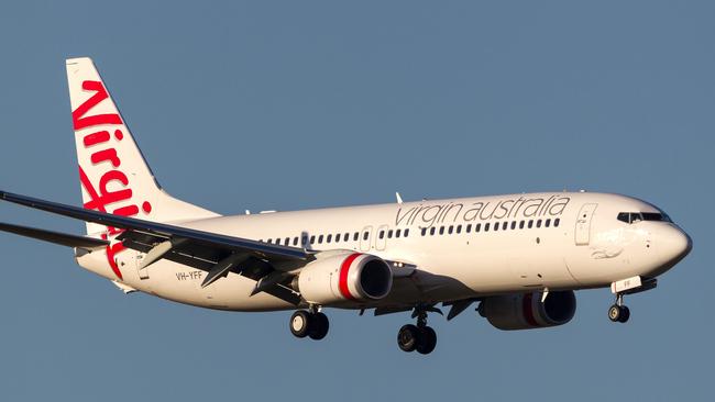 Melbourne, Australia - September 25, 2011: Virgin Australia Airlines Boeing 737-8FE VH-YFF on approach to land at Melbourne International Airport. Picture: iStock