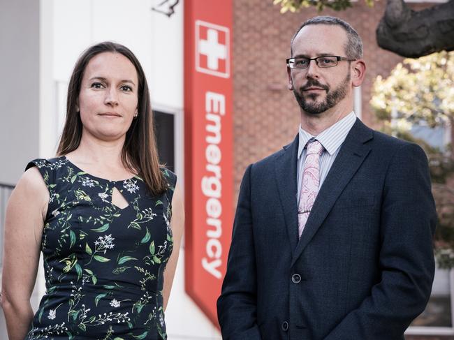 Dr Luise Lago and James Brinton. Picture: UOW Media