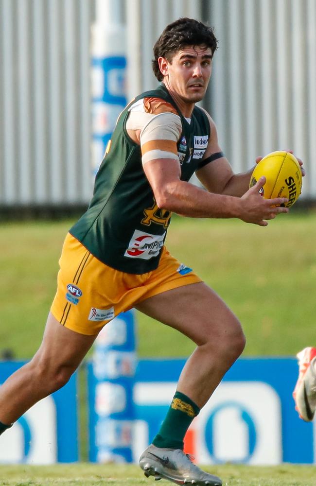 Joel Garner playing for St Mary's in Round 3. Pic: Celina Whan/AFLNT Media