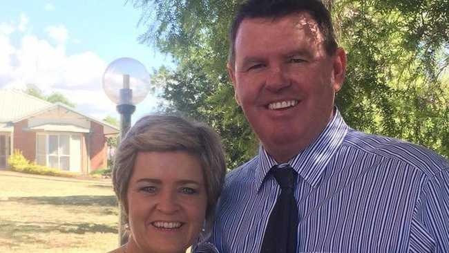 TRAGIC LOSS: Beloved wife, mother, hairdresser and countrywoman Nancy Davies has died from injuries sustained after she was struck in the face by a horse on a property 25km outside of Wandoan over the weekend. Nancy is pictured with her husband Mike Davies. Picture: Facebook