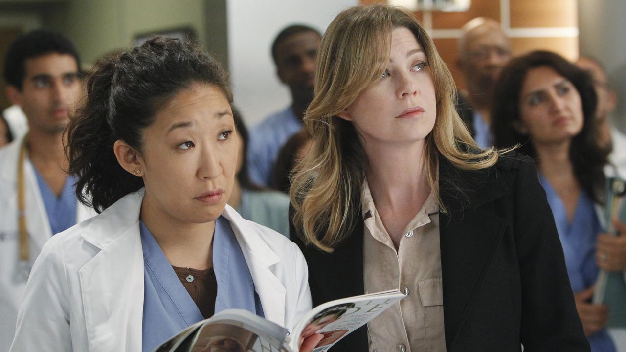 Sandra Oh and Ellen Pompeo. Picture: ABC/Peter 'Hopper' Stone