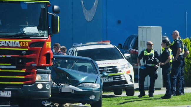 Emergency services were called to a crash on Rocla Rd in Traralgon East at 3.25pm on Thursday. Picture: LVI&CA