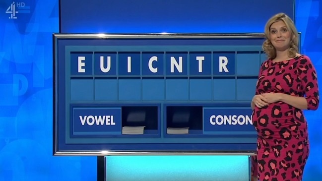 Game show host cringes over rude clue (Countdown)