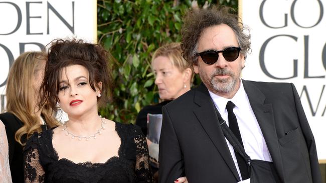 Actor Helena Bonham Carter and director Tim Burton. Picture: Jason Merritt/Getty Images