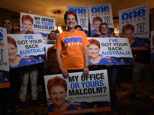 Pauline Hanson is planning on increasing One Nation's influence. Picture: Dan Peled/AAP