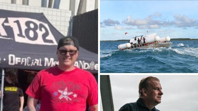 The stepson of missing billionaire Hamish Harding shared that he was attending a Blink 182 concert despite learning his father was in the lost Titanic sub.