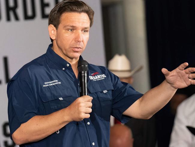 At 44, Ron DeSantis is much younger than main rival Donald Trump. Picture: AFP