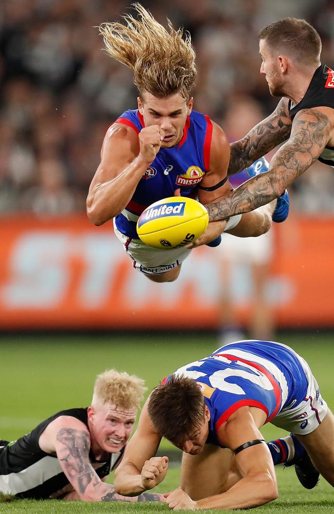 Give him the photo of the year award now. (Photo by Michael Willson/AFL Photos via Getty Images)