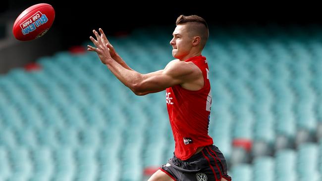 Ben Ronke at Sydney training.