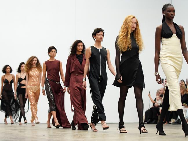 Models walk the runway during the Third Form show during Australian Fashion Week. Picture: Getty Images