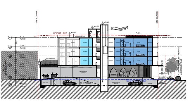 The mixed-use Narooma apartment has an estimated construction cost of $10m.