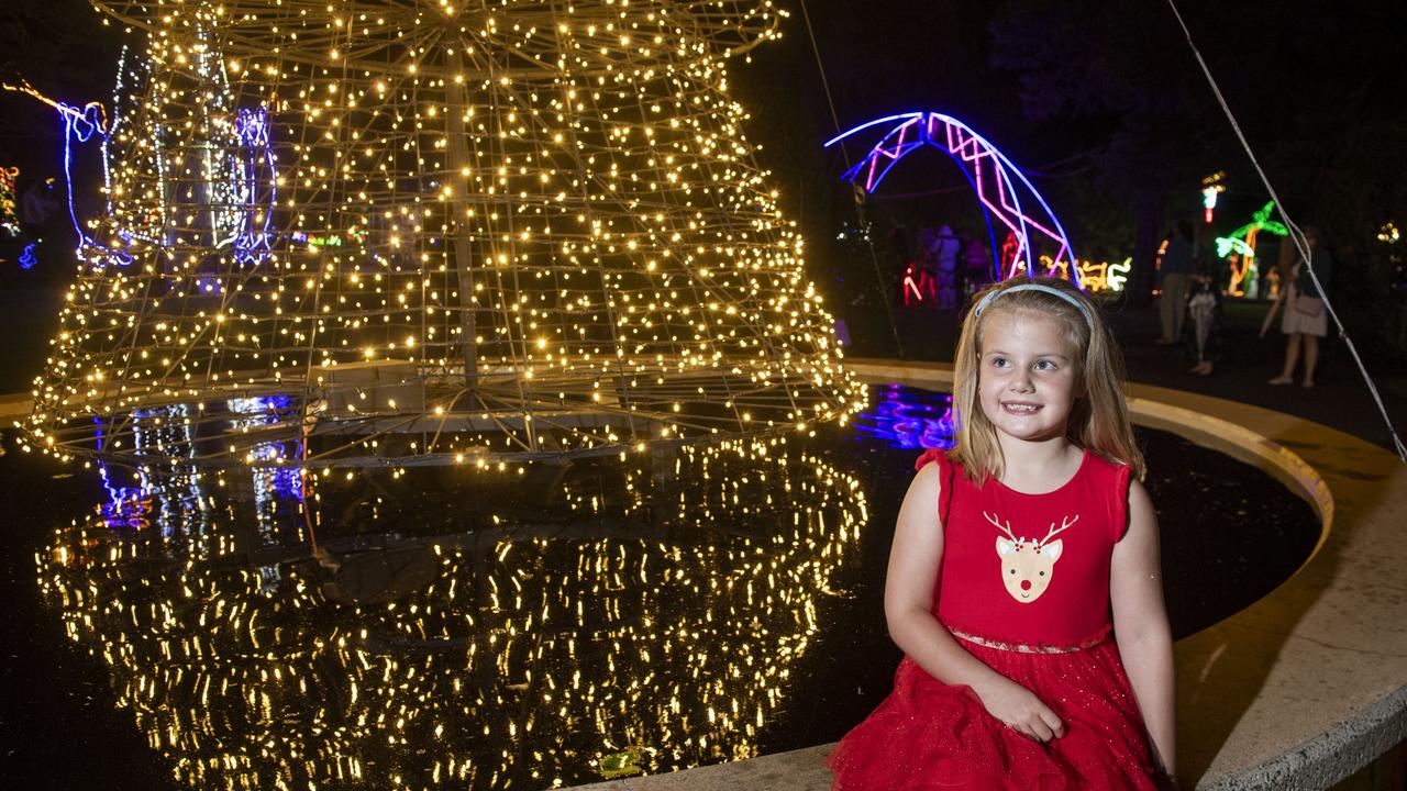 Ella Murtagh. Opening of Toowoomba's Christmas Wonderland in Queens Park. Saturday, December 4, 2021. Picture: Nev Madsen.