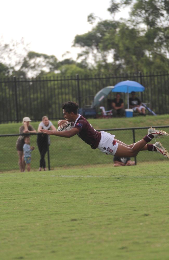 Dallas Ingram. Connell Cup under-17s action between the Souths Logan Magpies and Burleigh Bears. Saturday February 10, 2024.