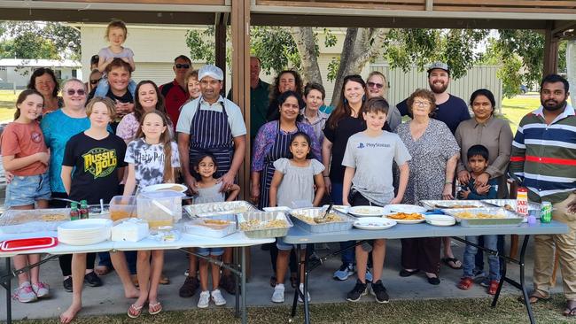 The Nadesalingam family now call Biloela home after being granted permanent residency. They cooked for their supporters and friends in the park in August 2022.