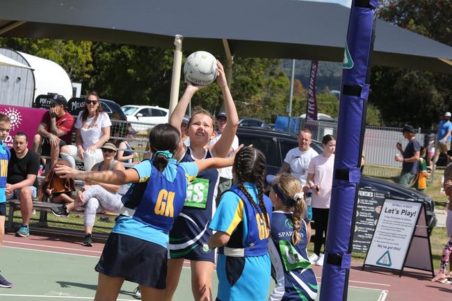 The Netball Qld Primary Schools Cup grand finals are being held at the Hinterland District Netball Association at Mudgeeraba. Picture: Mike Batterham.