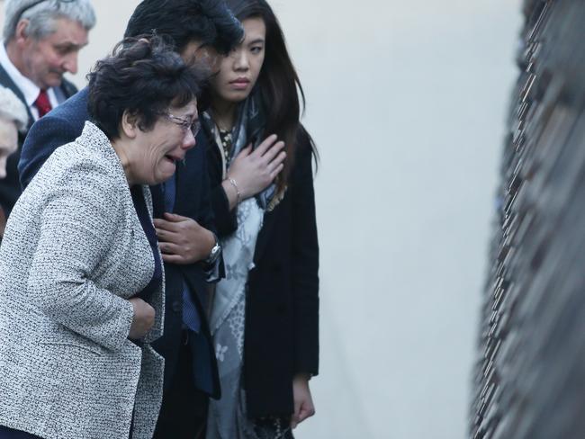 The family of murdered NSW Police Accountant Curtis Cheng. Picture: Gary Ramage.