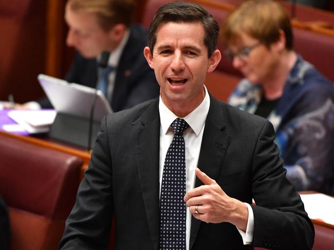 Education Minister Simon Birmingham slammed the “woeful” results. Picture: AAP Image/Mick Tsikas