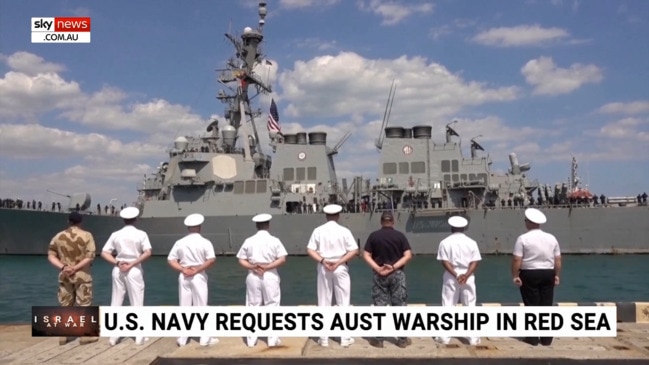 US Navy requests Australian warship in Red Sea