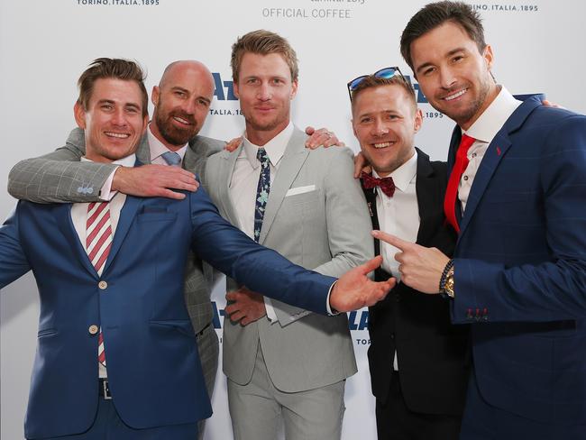 Bachelors from the recent season of the Bachelorette. Picture: Julie Kiriacoudis