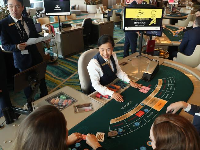 Crown offers table gaming but no poker machines. Picture: John Feder/The Australian.