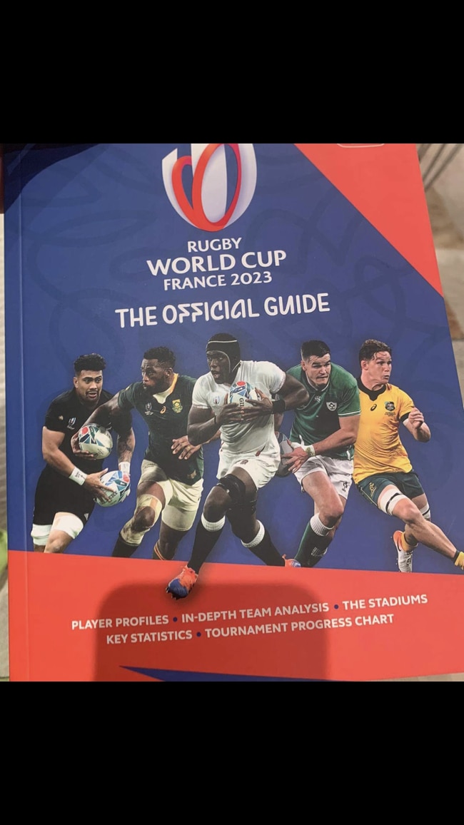 Snubbed Michael Hooper was on the cover of the official World Cup guide.