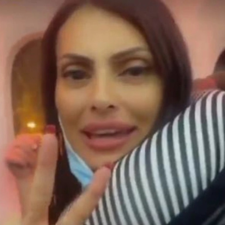 A woman was filmed lashing out at passengers on a flight from Phuket to Sydney. Picture: Instagram