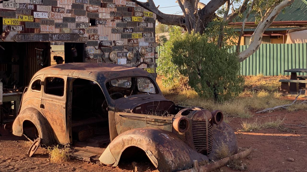 The town never recovered after the mining boom, and is filled with rusting cars and derelict cottages.