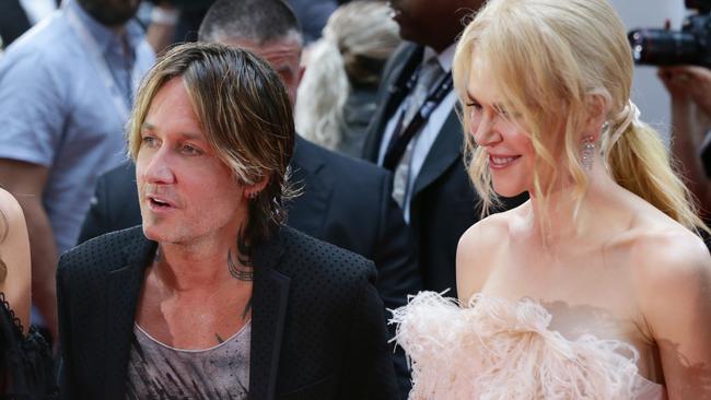 Nicole Kidman and Keith Urban on the red carpet at the 2018 Aria Awards. Picture: Jonathan Ng