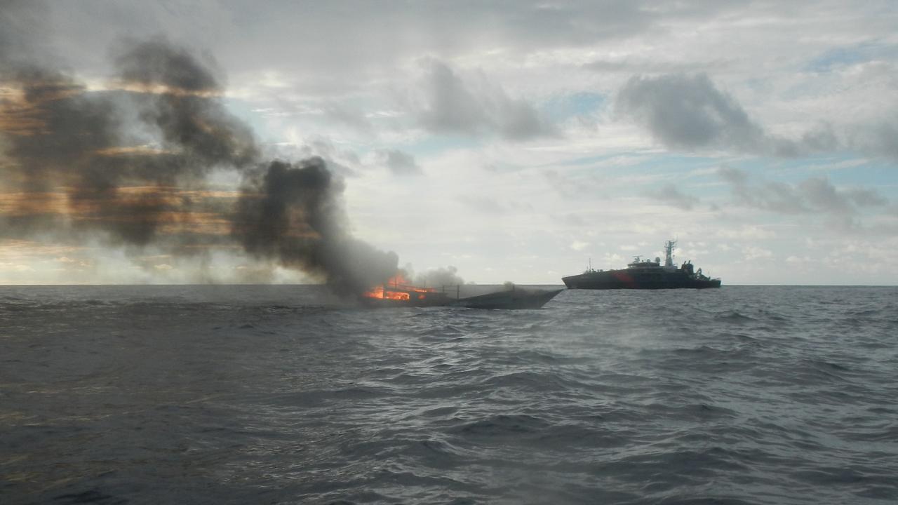 Boat destroyed, crew arrested off Maningrida