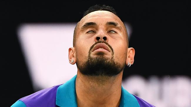 Australia's Nick Kyrgios has used his podcast to cast doubt on the 2022 Ausralian Open. Picture: AFP