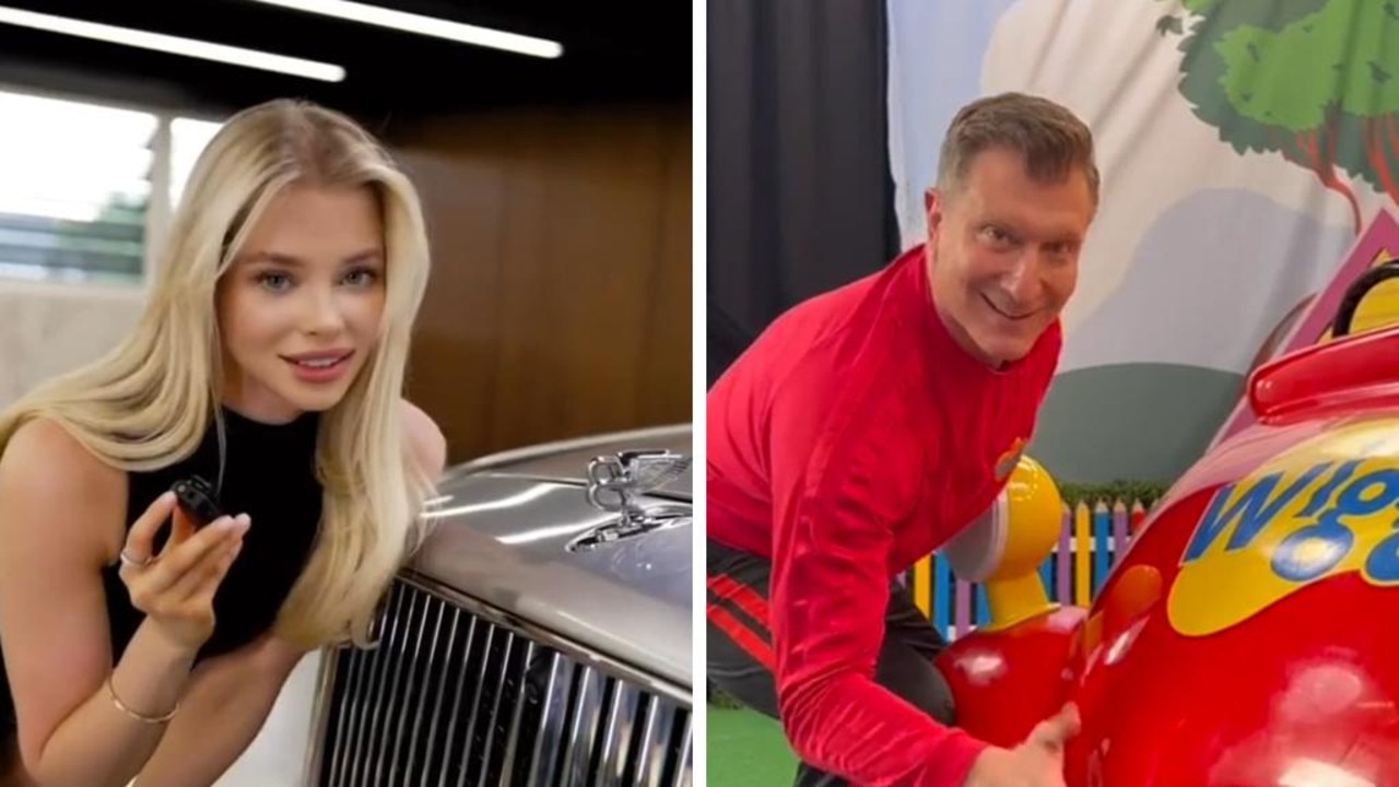The Wiggles have shared their cheeky twist on a viral online car trend.