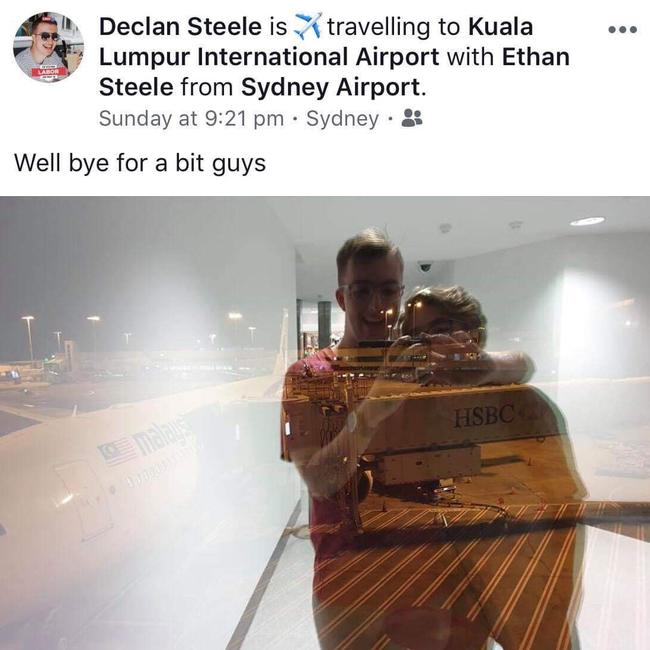 Mr Steele posted this photo from the airport just three days after the election was called.