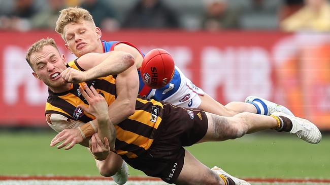 Will Hawthorn put Tom Mitchell on the trade table? Picture: Mark Metcalfe/AFL Photos/via Getty Images