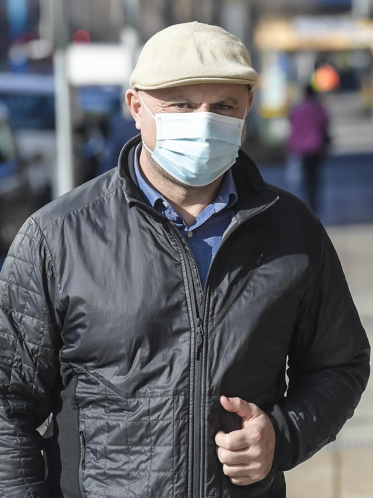 Ironside accused Dalibor Drazetic is seen leaving Adelaide Magistrates Court. Picture: Roy VanDerVegt