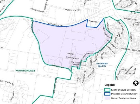 Central Coast Council is changing the boundary of Berkeley Vale and Glenning Valley, however changes to Fountaindale have been scrapped.