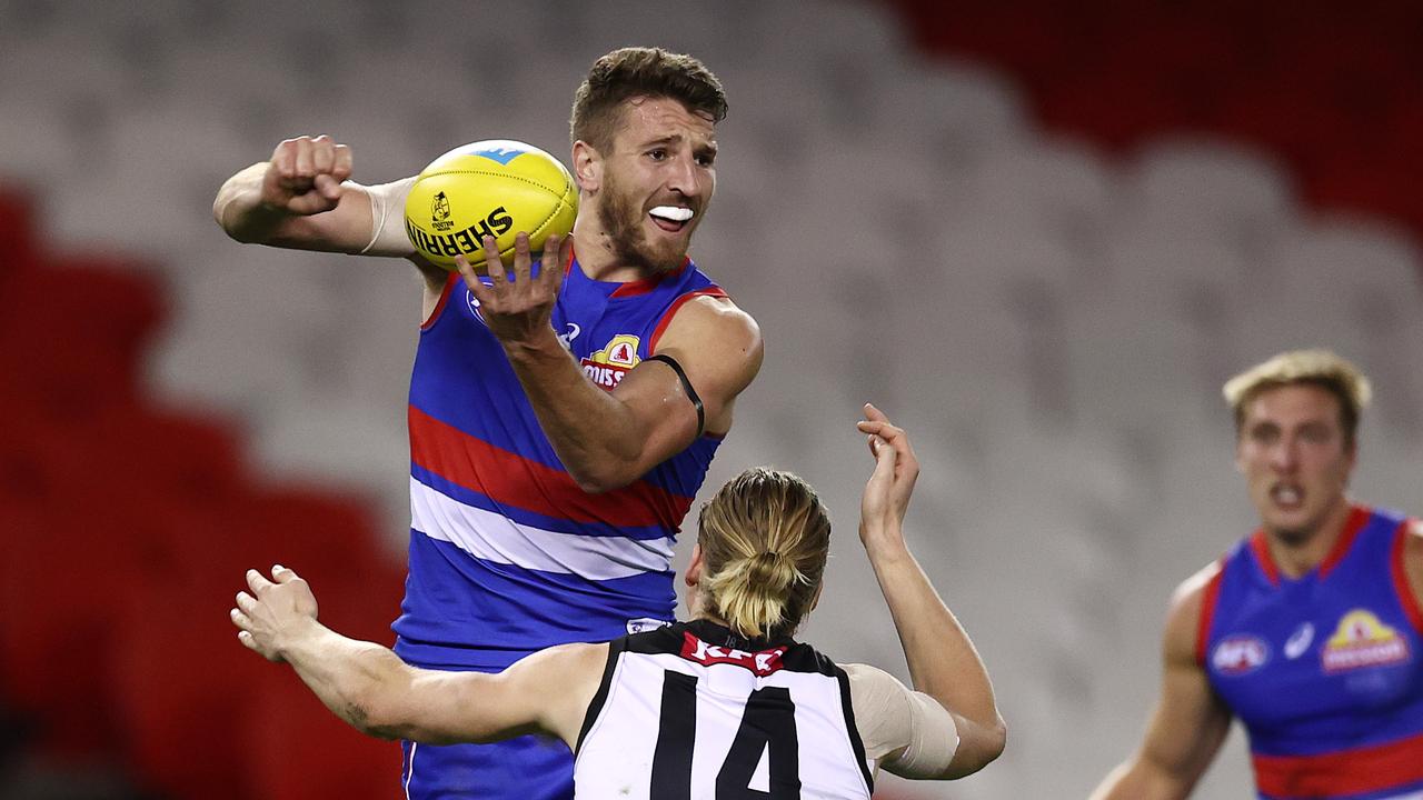 Western Bulldogs midfielder Marcus Bontempelli is now second-favourite to win the Brownlow Medal with bookmaker TAB. Picture: Michael Klein