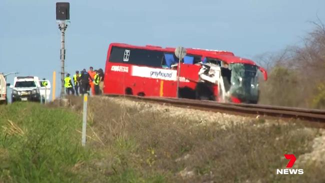 The crash killed three people. Picture: 7News