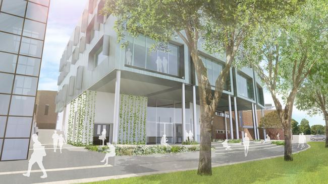 An artist’s impression of the new Hive building at Adelaide High School.