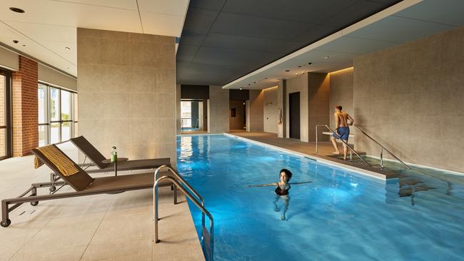 Mirvac's LIV Munro has a pool that’s popular with health-conscious residents.