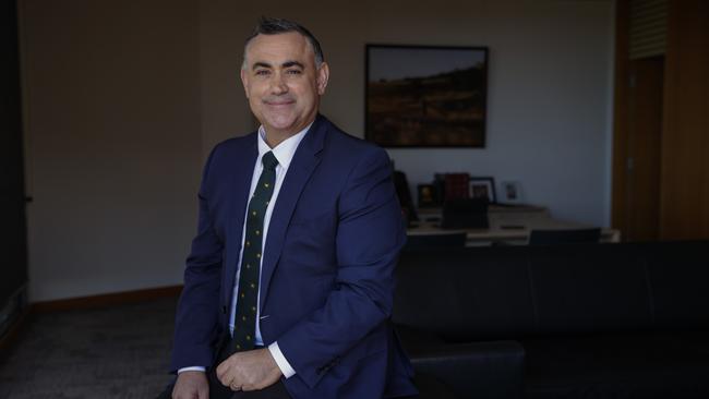 Deputy Premier John Barilaro in his office at NSW Parliament House on Monday. Picture: Justin Lloyd.