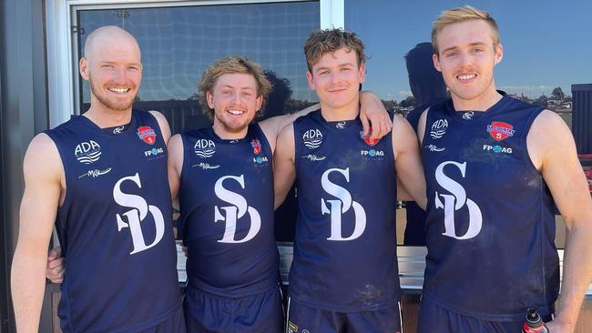 Darcy Clifford (middle, right) during this year's SA Country Championships. Picture: Langhorne Creek Football Club