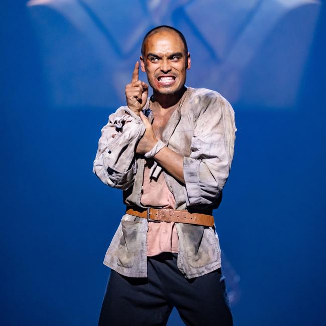 Seann Miley Moore as The Engineer in Miss Saigon. Picture: Daniel Boud