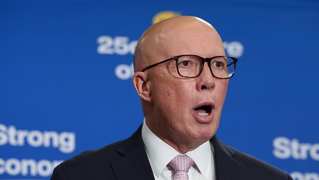 Dutton will only cut from Australia, Albo says. Picture: Adam Head / NewsWire