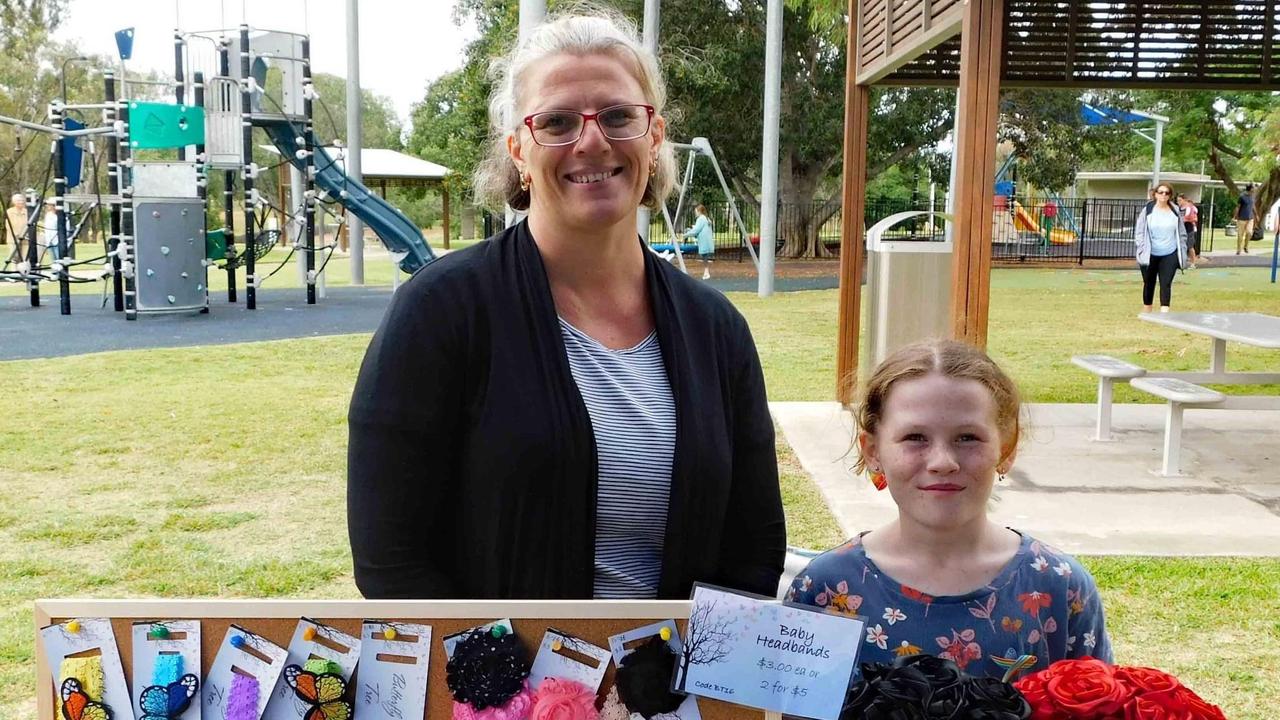 Melissa and Eddie McGovern of Butterfly Tree at Pride Picnic in the Park in Biloela on June 4, 2022. Picture: Jen Gourley