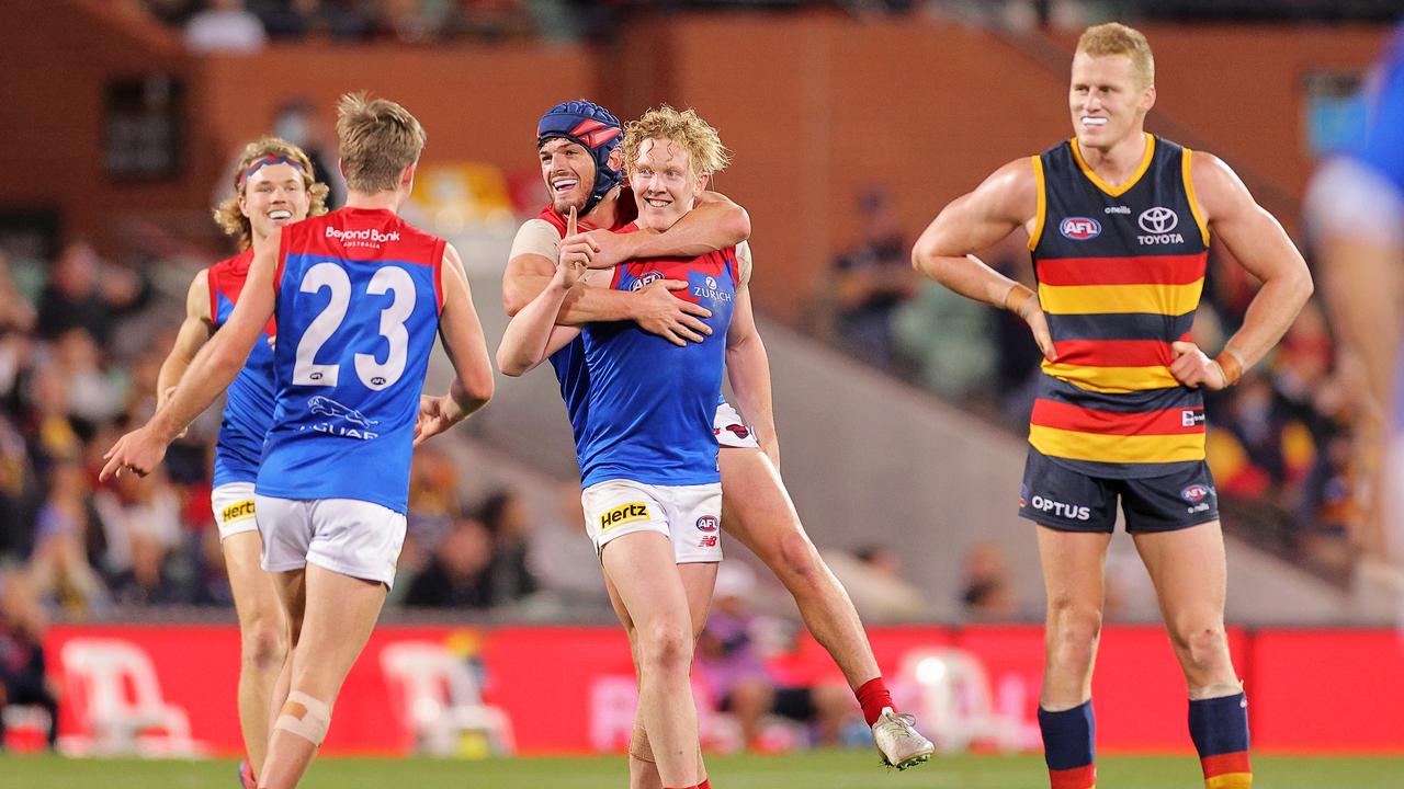 Clayton Oliver was unbelievable for the Demons on Saturday night. Picture: Daniel Kalisz/Getty Images