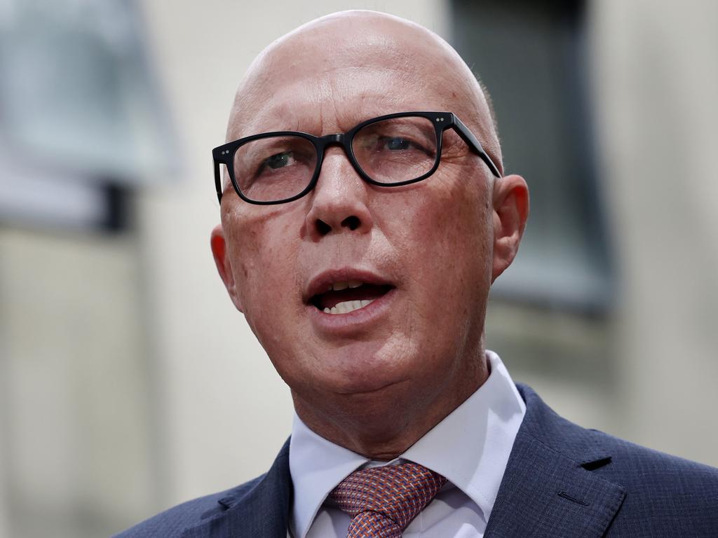 Opposition Leader Peter Dutton called for Australians to boycott Woolworths. Picture: Richard Dobson