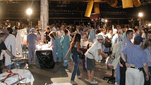 The 9/11 emergency centre at Chelsea Piers was, for tragic reasons, short of patients to treat. Picture: Chelsea Piers Management.