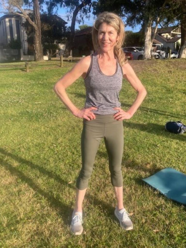 "My new fave leggings": Active Studio Soft 3/4 length Tights in Khaki by Target. Picture: Susannah Hardy